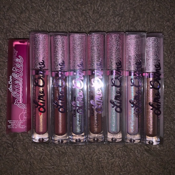 Lime Crime Iridescent Lip Topper Bundle+Plushies,Softwear Blush&Velvetines Liner - Picture 2 of 4